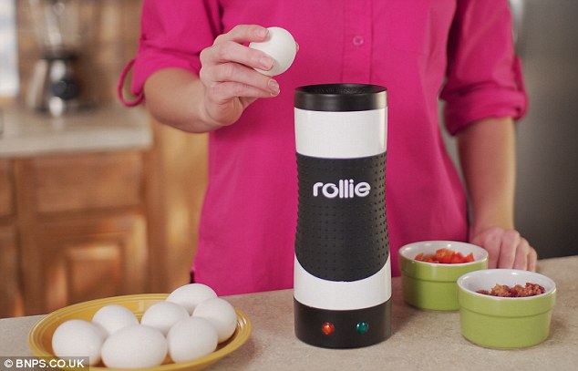 GR38892W Rollie Hands-Free Automatic Electric Vertical Nonstick Easy Quick Egg  Cooker
